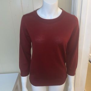 j.Crew Red Wine sweater